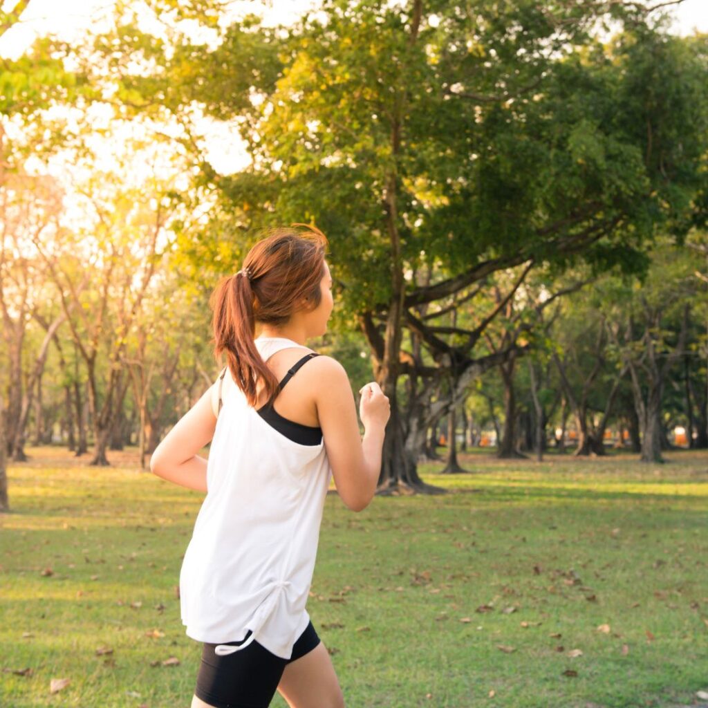 woman running